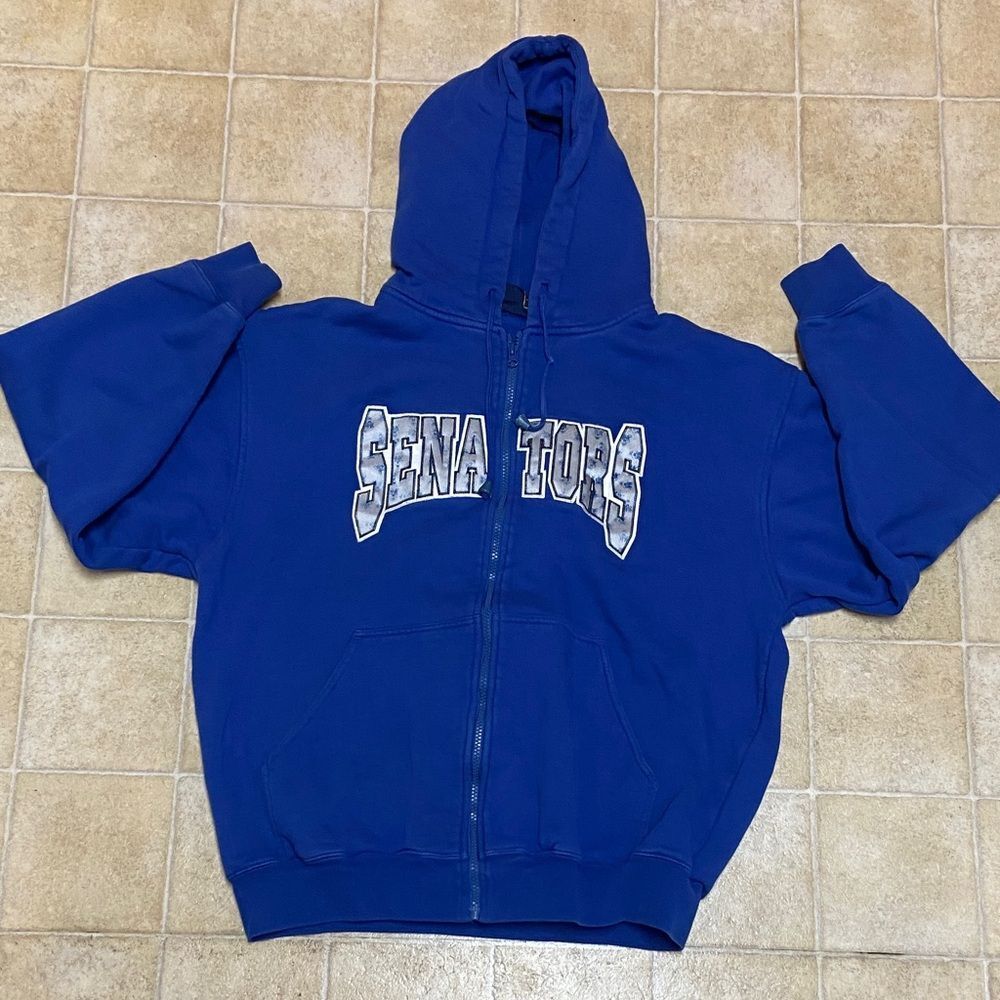 Vos Sports SENA TORS  Kids Royal Blue Graphic Hoodie Size L